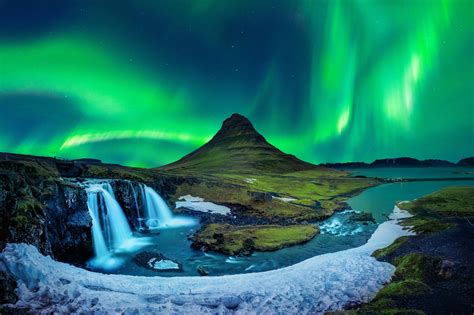 Icy Wonders: Northern Lights in Iceland